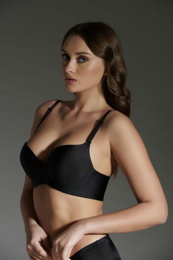 C&City Half Support Laser Soft Cup melltartó C16040 fekete