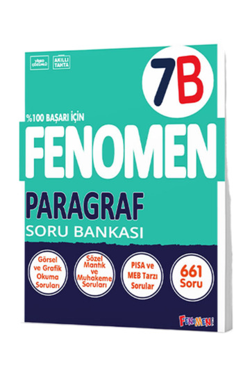 Fenomen Yayıncılık 7. Sınıf Paragraf (B) Fenomen Soru Bankası