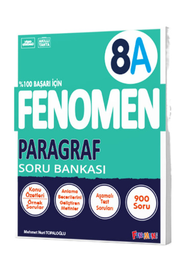 Fenomen Yayıncılık 8. Sınıf LGS Paragraf A Soru Bankası Fenomen Yayınları