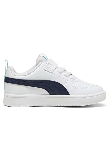 Puma Rickie AC PS 385836 Ortopedik Çocuk Spor Ayakkabı BEYAZ-LACİVERT