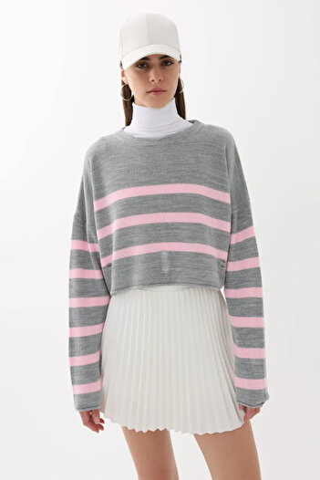 Hiccup Striped Crew Neck Sweater
