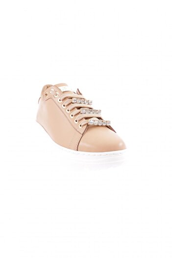 DGN Women's Thick Crystal Stone Sneakers Shoes Nude 15299753118