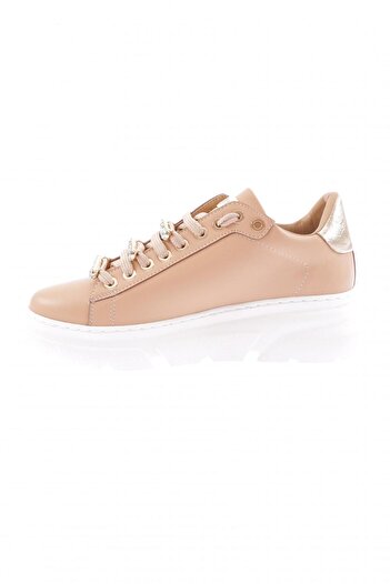 DGN Kadın Kalın Kristal Taşlı Sneakers Ayakkabı Nude 15299753118