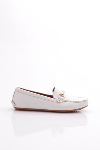 DGN White Women's Ballerina Model Shoes Model: 153132110