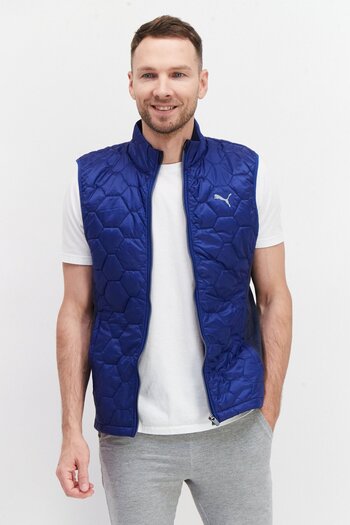 Puma Men Sportswear Fit Training Jacket Vest, Blue