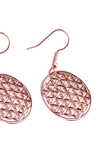 Zeynep Büyükbay Copper Flower of Life Earrings