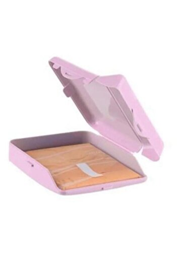 Viyalente Hygienic Plastic Pad Box with Lock Lid