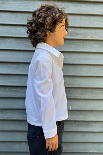 meqlife Boy's Classic White Shirt