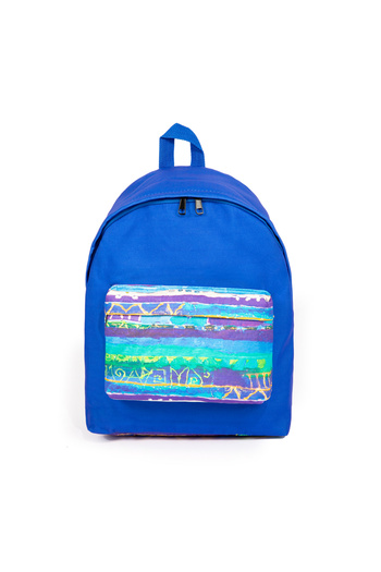 Biggdesign Rucsac unisex cu model albastru Evil Eye