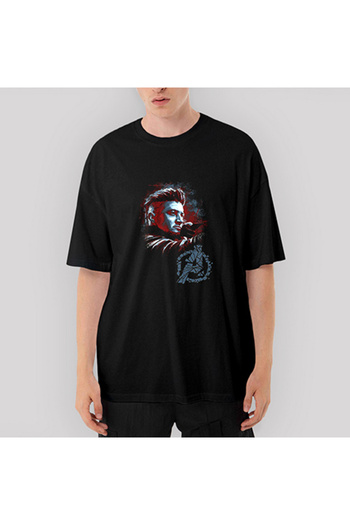 CrowsGate Hawkey Oversize Black T-Shirt