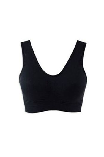 Sistina Black Seamless Women's Padded Bra Corset - 704 - Size L Hnzrn