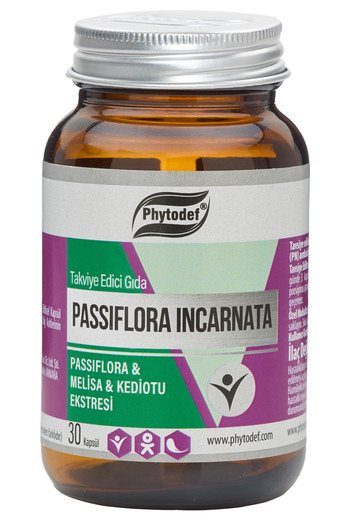 Phytodef Passiflora - 30 Capsules (Passion Flower & Lemon Balm & Valerian Capsule)
