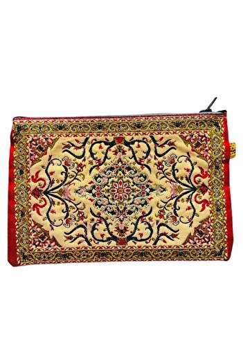 GALATA GIFT Women's Medium Size Wallet - Stylish, Zippered, Lined, Rug Patterned Coin Wallet 15x10