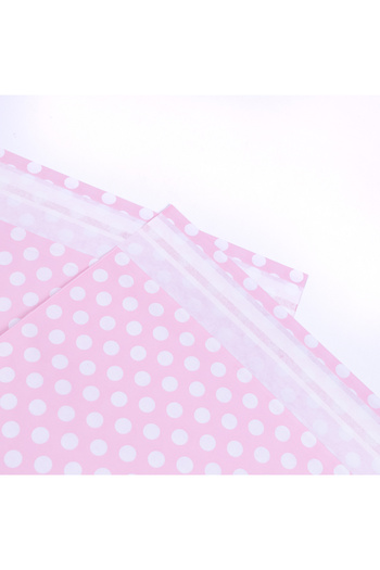 Bimotif Συσκευασία δώρου Pink White Polka Dot, 25x30 cm 5 τεμάχια