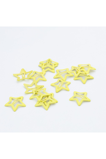 Bimotif Yellow Star Shaped 5-Piece Hair Clip Set