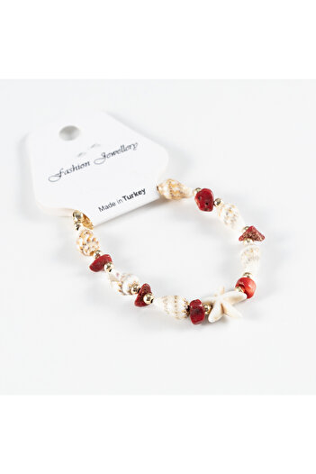 Bimotif Red Stone DeTailed Underwater Bracelet