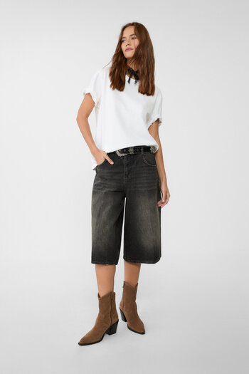 Stradivarius Basic heavy weight boxy fit T-shirt