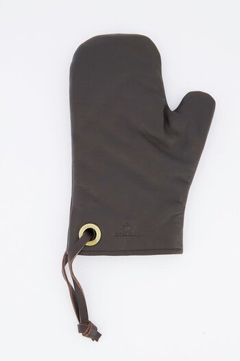 Royal Boch Handmade Leather Oven Glove, Dark Brown