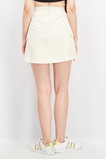 Adidas Originals Women Sportswear Fit Brand Logo Training Skirts, Beige