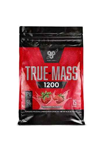 BSN True mass Weight Gainer, Strawberry Milkshake, 10.3 Lb