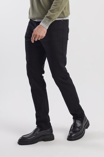 Jakamen Black Slim Fit Cotton Side Pocket Jean Jeans