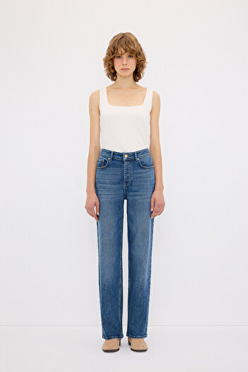 adL Pipe Leg Denim Trousers