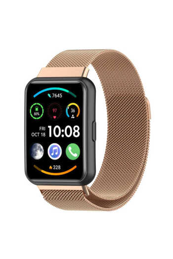 UnDePlus Huawei Watch Fit 2 Band Milano Loop Metal Band