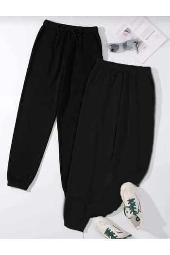 SBCSPORT COPY Unisex Black Jogger Φούτερ Σετ 2 τεμαχίων