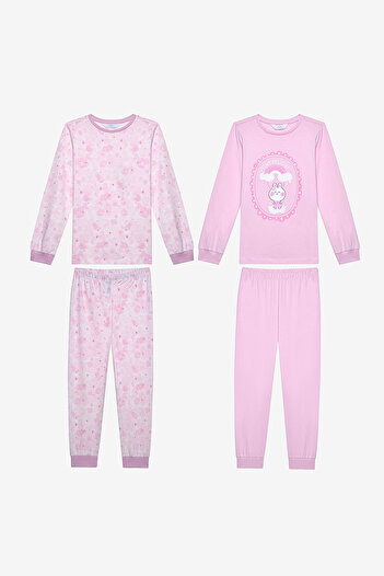 Penti Pamuklu Kız Çocuk Tie Dye 2li Çok Renkli Pijama Takımı