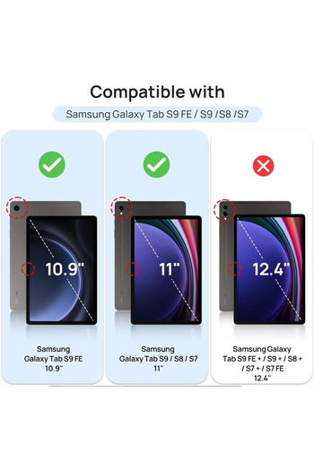 Fibaks Samsung Galaxy Tab S9 Fe/S10 Fe 10.9" Compatible Screen Protector Nano Flexible Shatterproof Glass Film