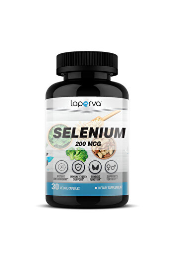 Laperva Selenium, 30 Veggie Capsules, 200 mg