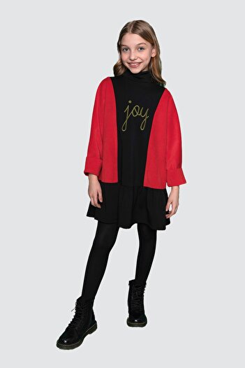 Lia Lea Bg Store Girl's Black Red Dress