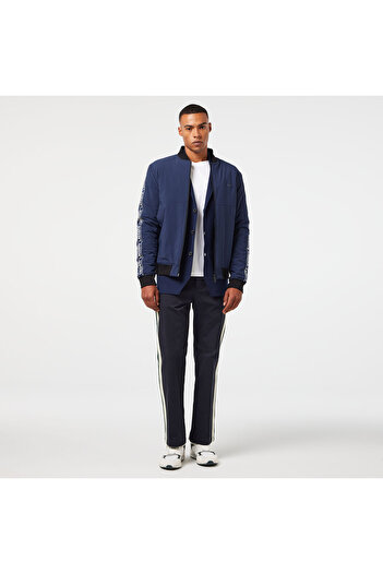 Lacoste Erkek Relaxed Fit Hakim Yaka Lacivert Mont