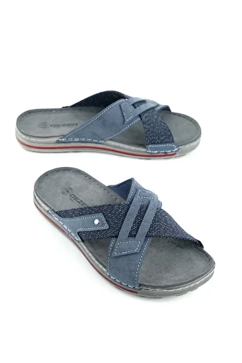 GEZER Summer Men's Faux Leather Daily Slippers