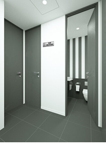 Gri Grafik Design Workshop Aluminum Kitchen Wayfinding Sign 30cm X 10cm