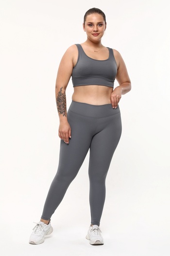 TAMPAP 397 Ribbed Raised Winter Women's Large Size Leggings