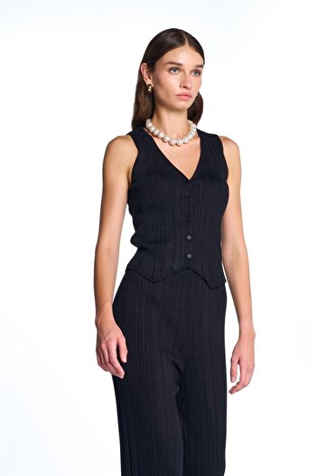 SHERIN Black Corduroy Pants