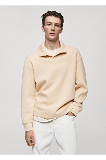 MANGO Man Relaxed Fit Polo Sweatshirt