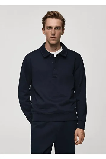 MANGO Man 100% Cotton Polo T-Shirt