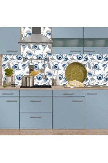 Bigaimaj Bucătărie Între Blat Folie Acoperire Autoadeziv Motiv Floral 60cm X 100cm