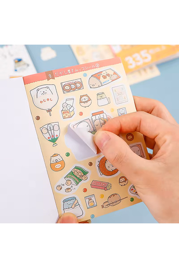 GUGUK Bullet Journal - 335 Funny Faces Themed Sticker Books
