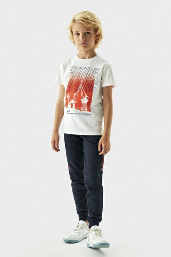 Bikkembergs Bg Store Λευκό μπλουζάκι για αγόρι 23fw0bk1909