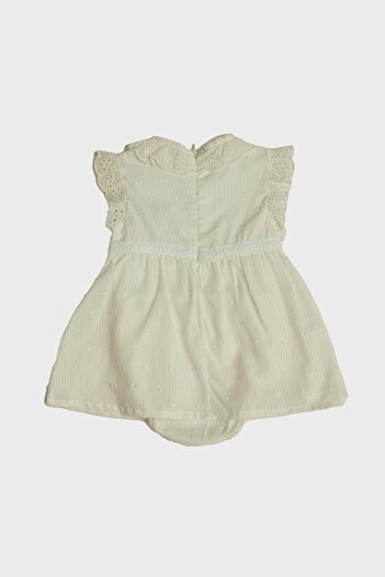 Layette Bg Store Kız Bebek Beyaz Elbise