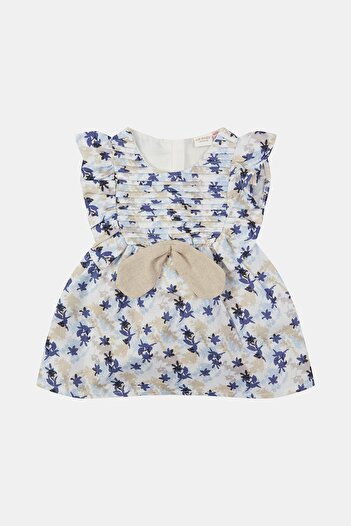 Layette Bg Store Kız Bebek Desenli Elbise 23ss0lt7901