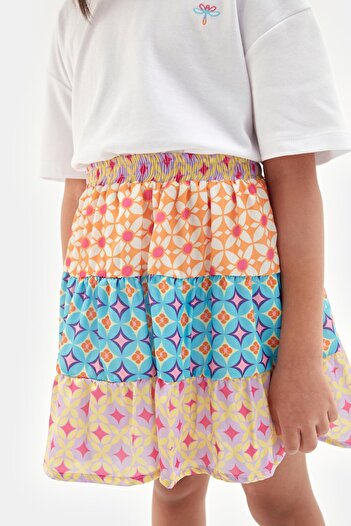 Tyess Bg Store Kız Çocuk Desenli Etek 23ss0tj4304