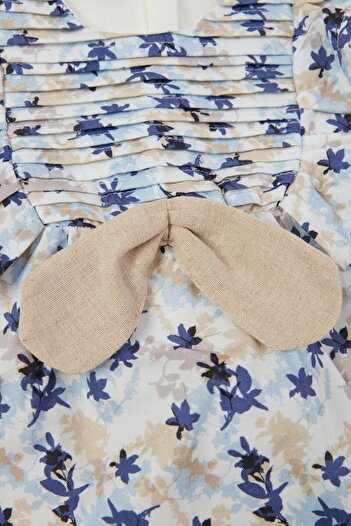 Layette Bg Store Kız Bebek Desenli Elbise 23ss0lt7901
