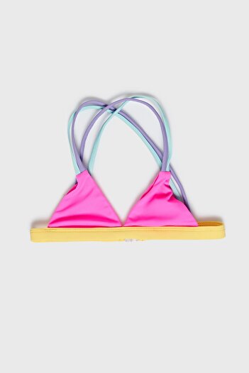 Tyess BG Store Kız Çocuk Pembe Bikini Üstü