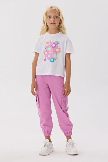 Tyess Bg Store Girl's White T-shirt