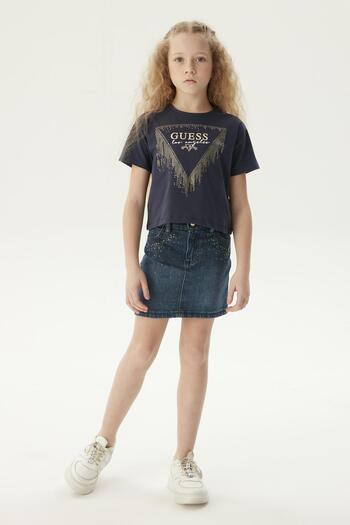Guess Fusta albastra pentru fete Bg Store
