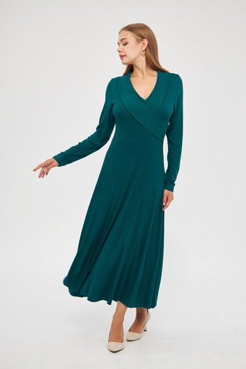 ESPİNA Women's Degaje Collar Viscose Camisole Maxi Length Dress